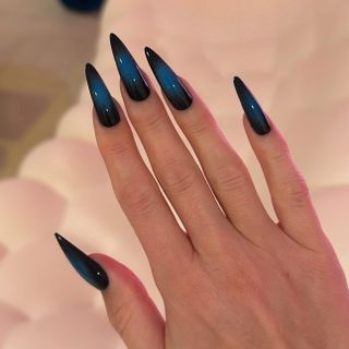 Dark aura nails by Brittney Boyce.