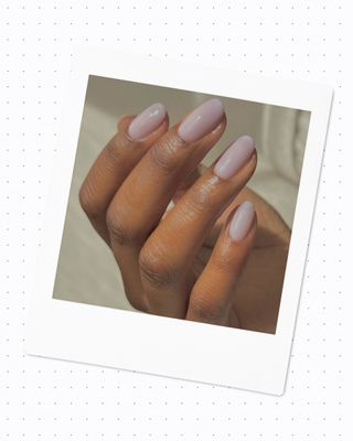 Lavender milk manicure, one of the biggest nail trends 2025