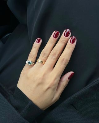 OPI black cherry chutney alternative got the blues for red manicure