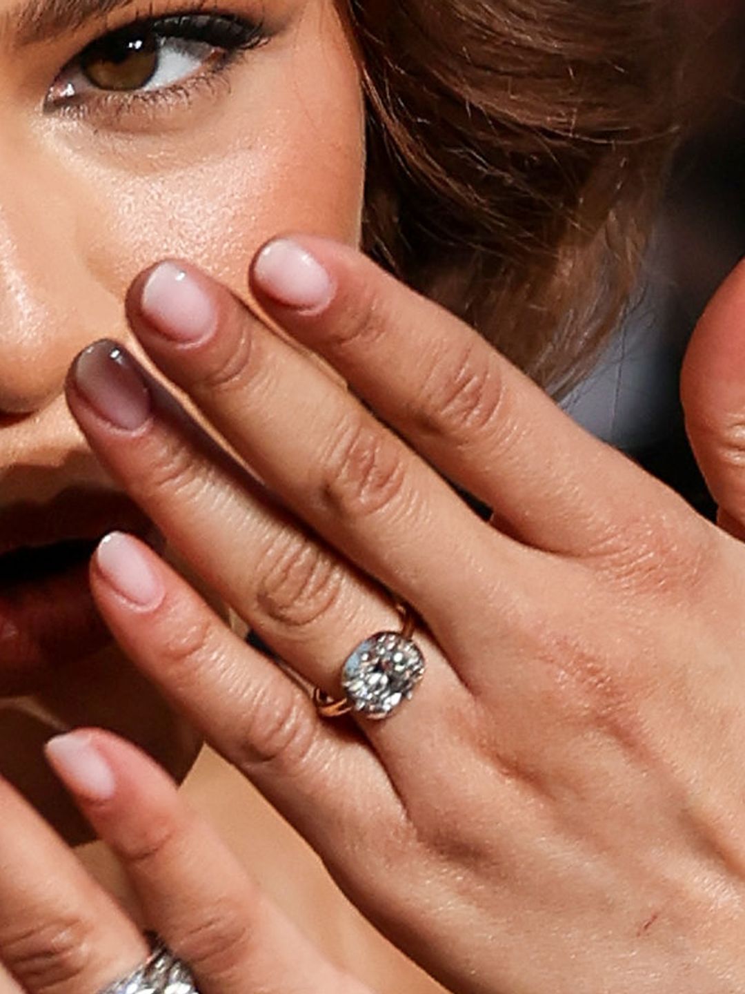  Zendaya's nails are the perfect bridal pink.