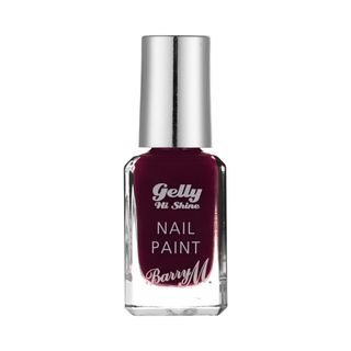 Barry M Gelly Hi-Shine Nail Paint in Black Cherry