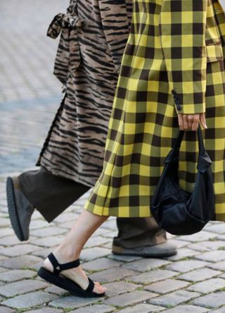 Woman wearing Tevas in Copenhagen