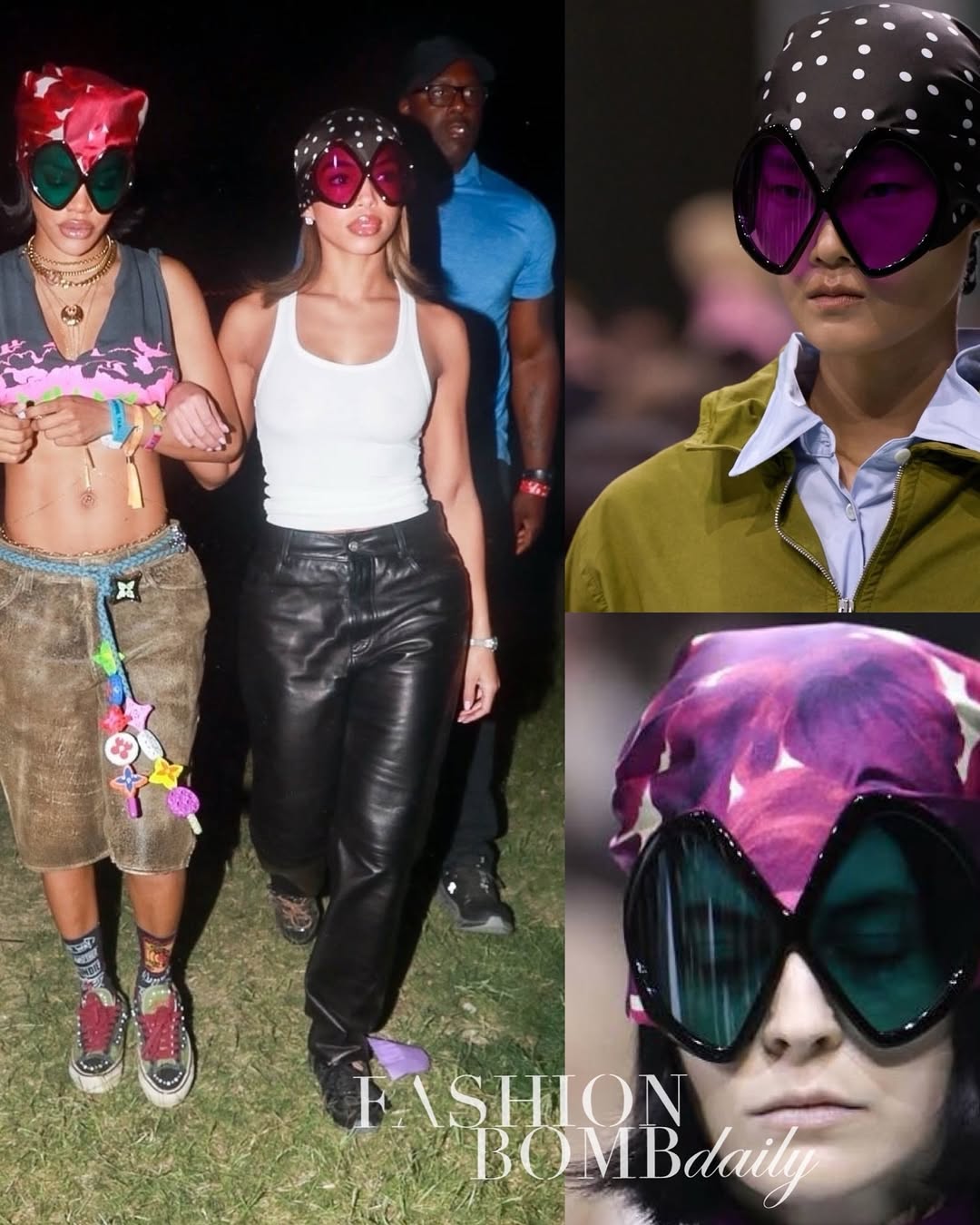Fashion Bomb Accessories Teyana Taylor And Lori Harvey Both Wore 1200 Prada Shades To Coachella 4