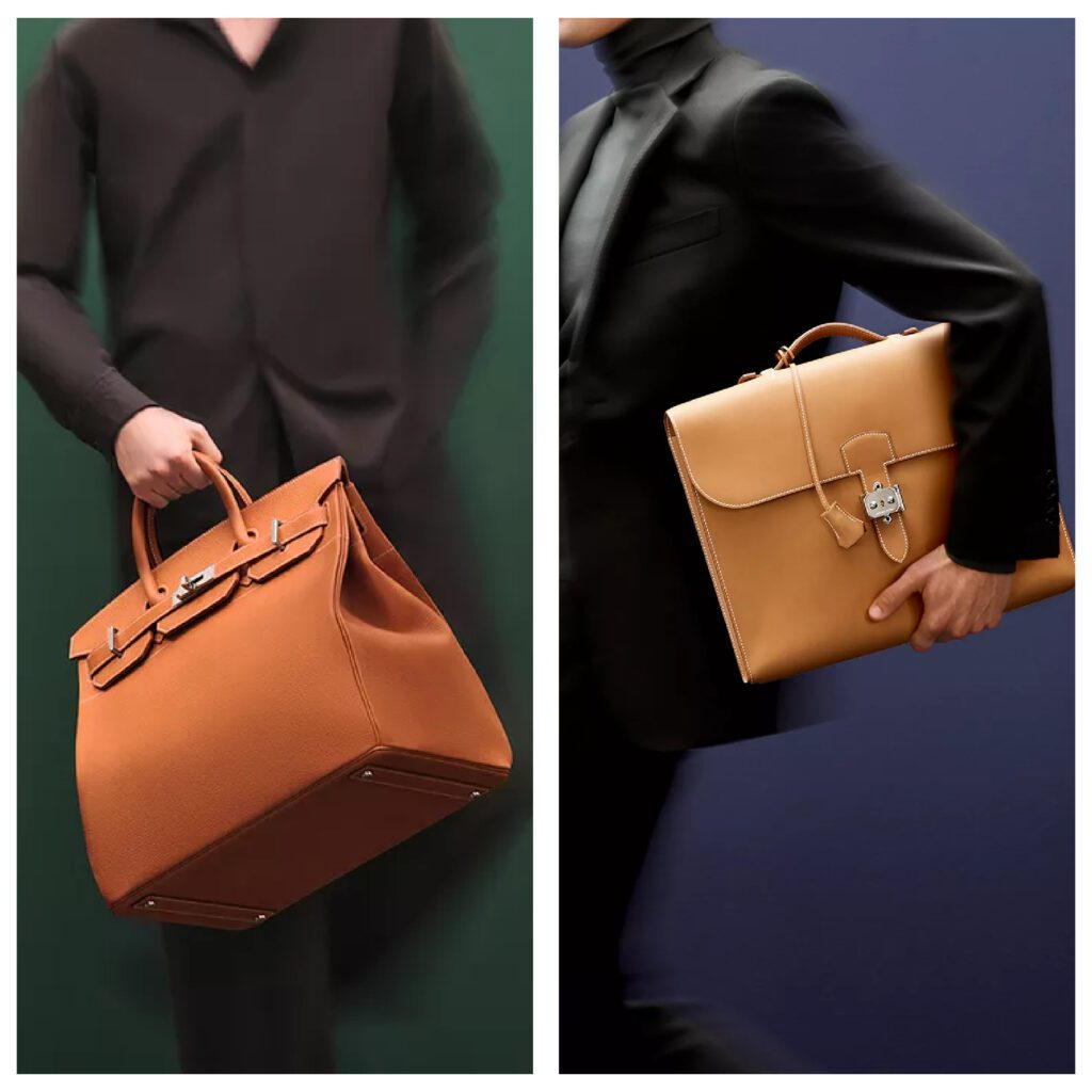 Hermes Haut a Courroies bag, and Hermes Sac a Depeches bag