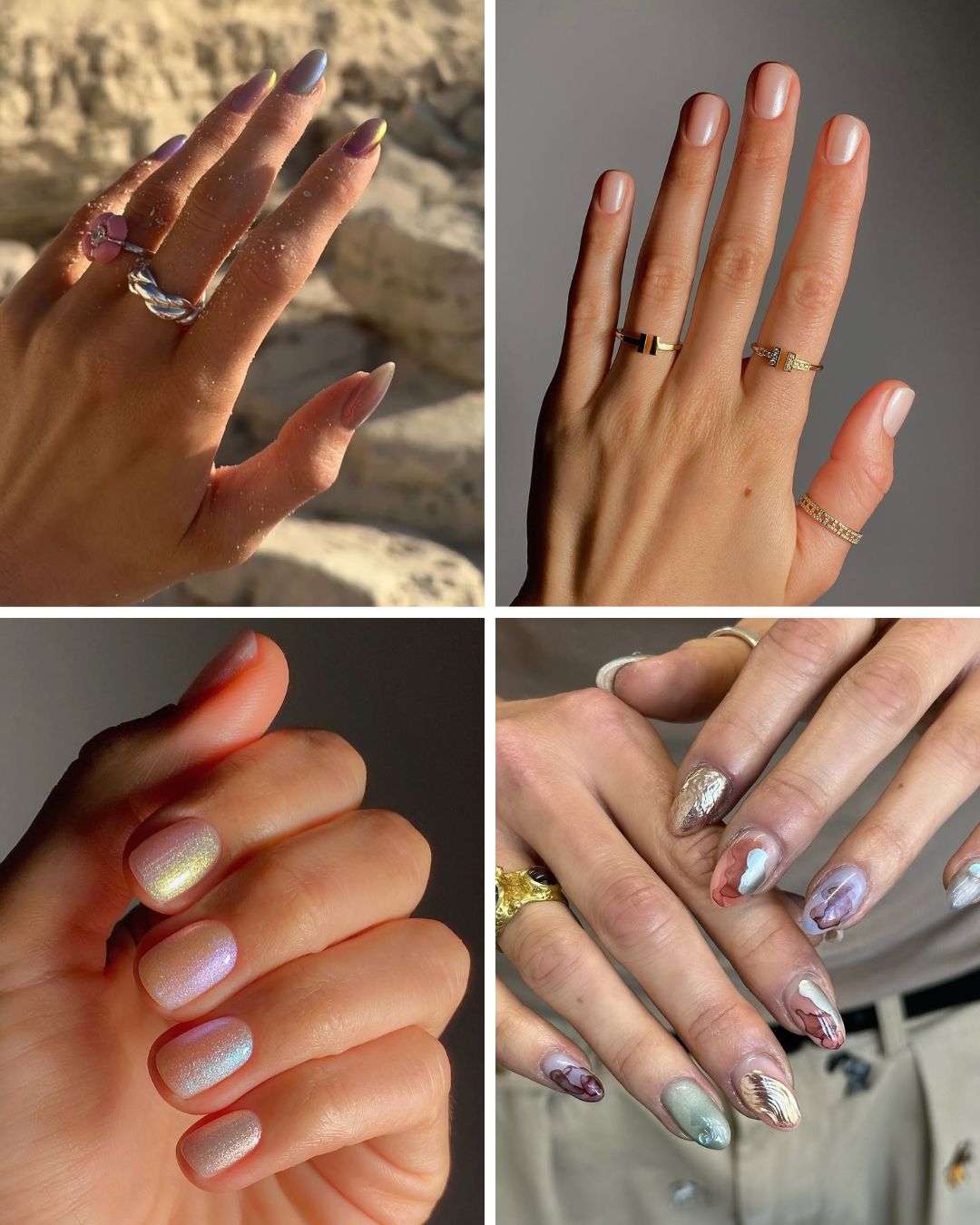 Spring nail colors ethereal shimmer