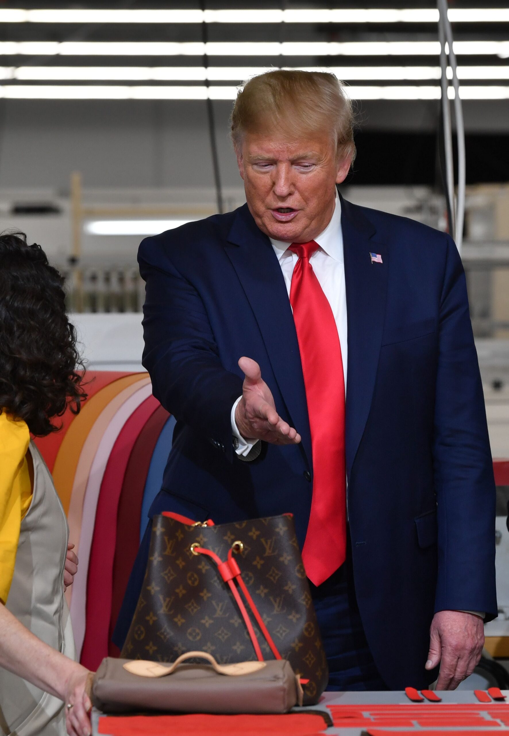 Trump, pictured here in 2019, has announced steep tariffs on Chinese goods