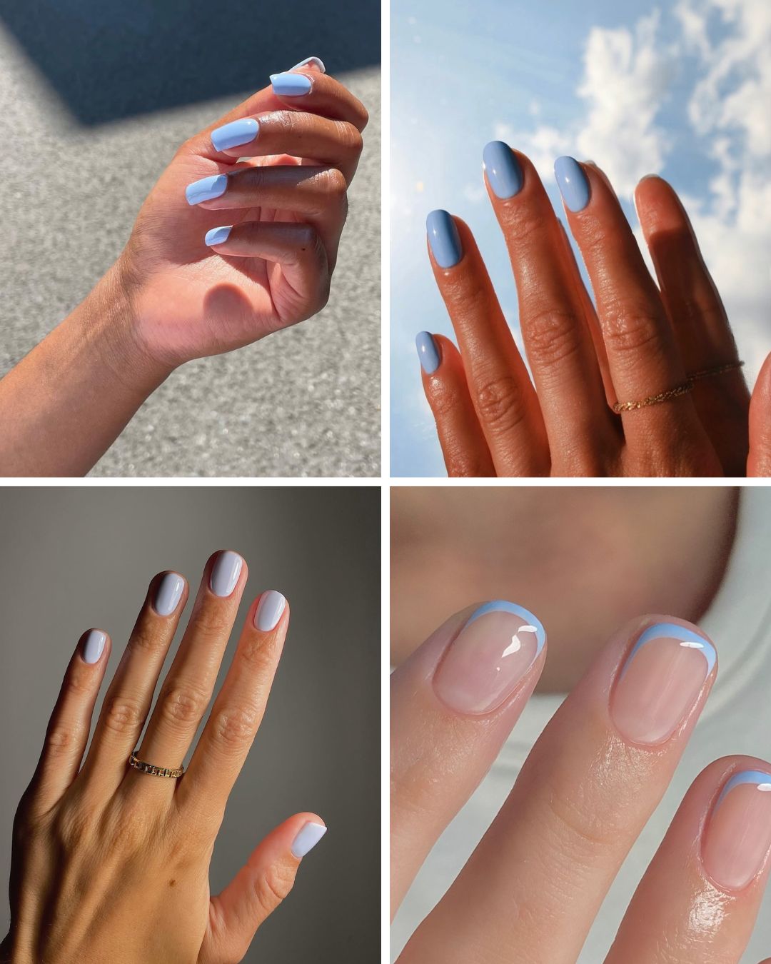 Spring nail colors soft blue