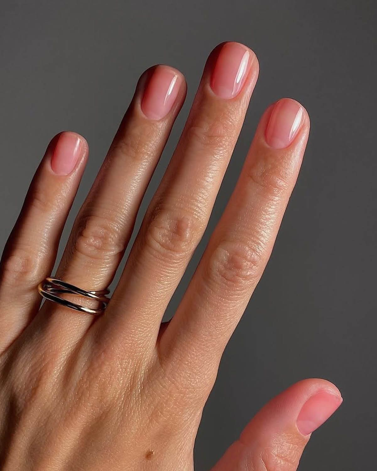 jelly pink nail polish by matejanova  summer 2025 nail color trends